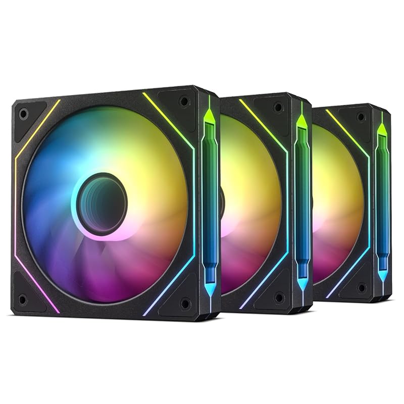 DARKROCK F120 3‑in‑1 120mm Infinite Mirror Fan – 24 ARGB LEDs, PWM Con