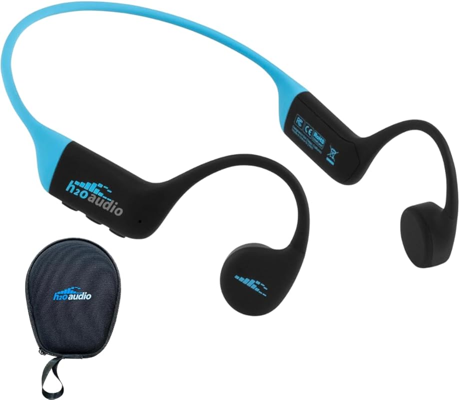 H2O Audio TRI 2 Waterproof Multisport Bone Conduction Headphones – Blu