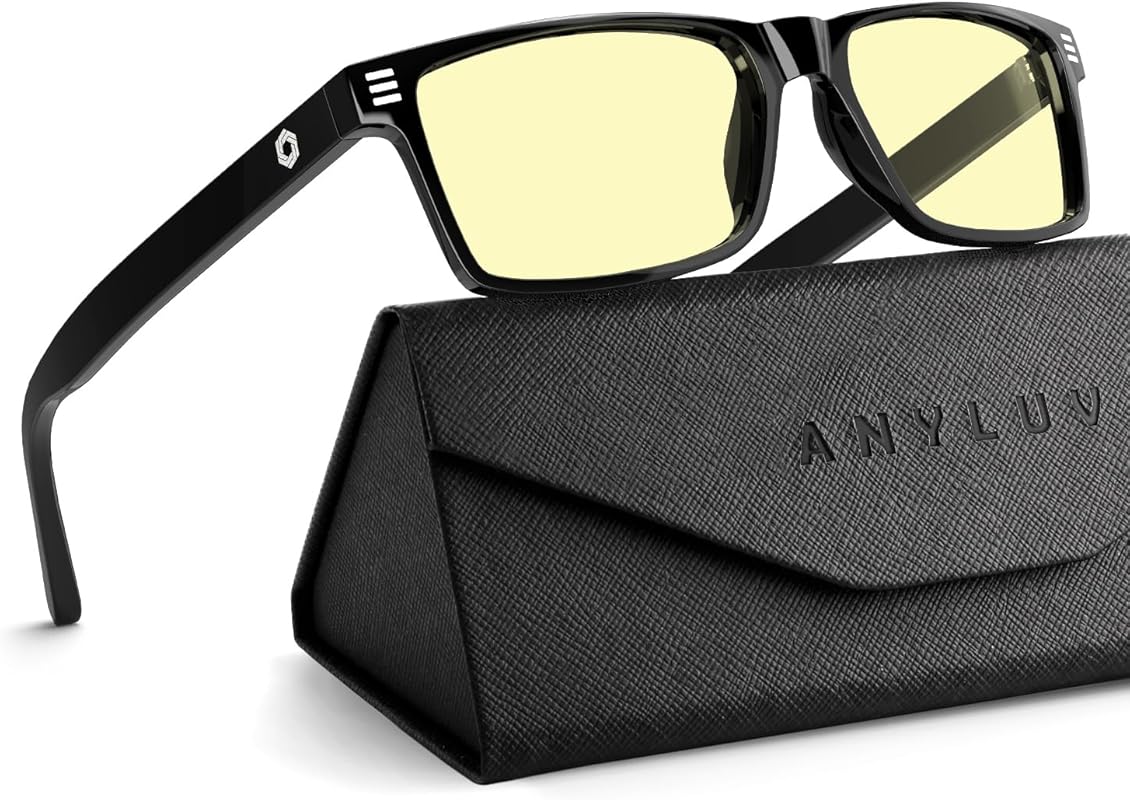 ANYLUV Blue Light Glasses for Men and Women, Computer Gaming Protectio