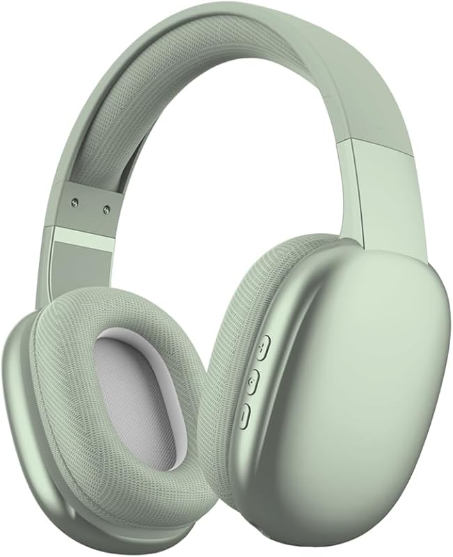 Gabba Goods Mint Wireless Over‑Ear Bluetooth Headphones, Built‑in Mic,