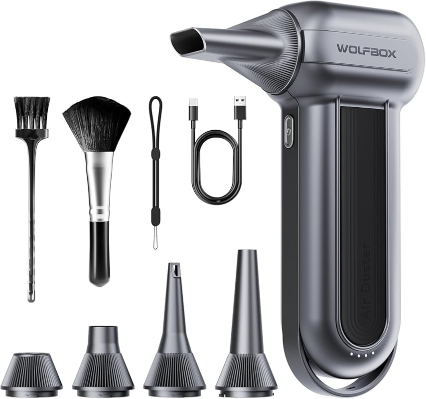 Wolfbox MF100 Electric Air Duster – 150,000 RPM Super‑Power Cordless B