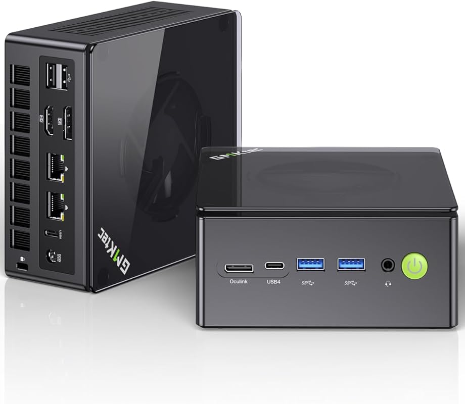 GMKtec K8 Plus Gaming Mini PC, AMD Ryzen 7 8845HS, 32 GB DDR5, 1 TB SS