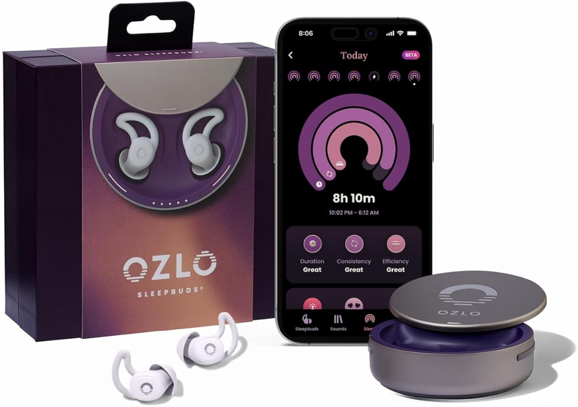 Ozlo Sleepbuds® – Comfortable Side‑Sleeper Headphones, Up to 10 h Blue
