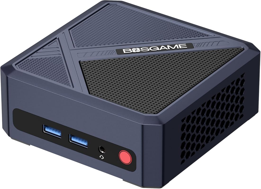 BOSGAME P5 Pro Mini PC – AMD Ryzen 7 6800H, 32 GB DDR5, 1 TB PCIe SSD,