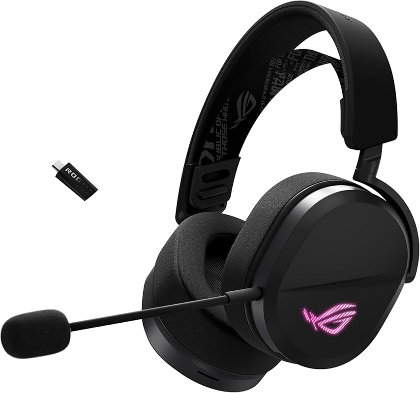 ASUS ROG Pelta Wireless Gaming Headset – Detachable Mic, Tri‑Mode (BT/