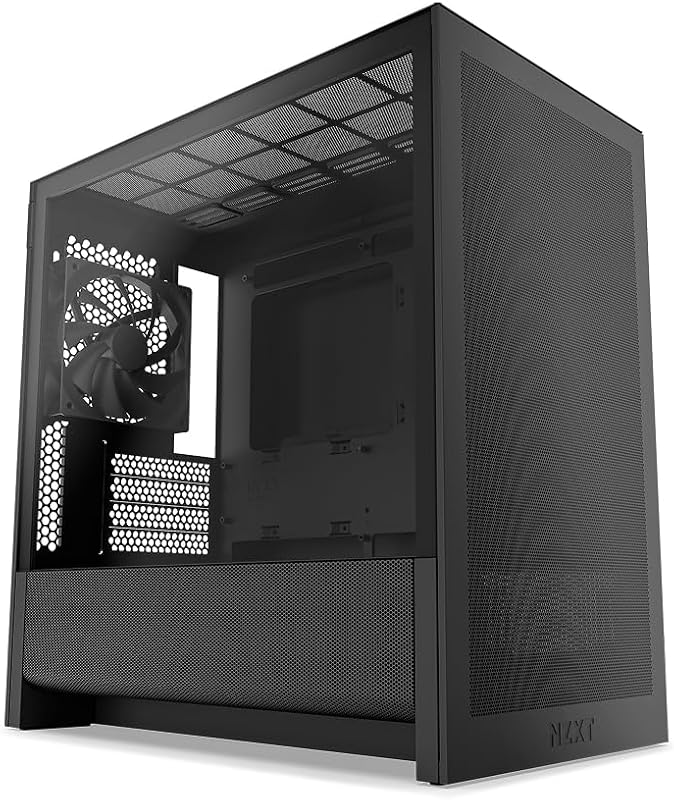 NZXT H3 Flow Micro-ATX PC Case, Optimized Airflow, 1x120mm Rear Fan, 2