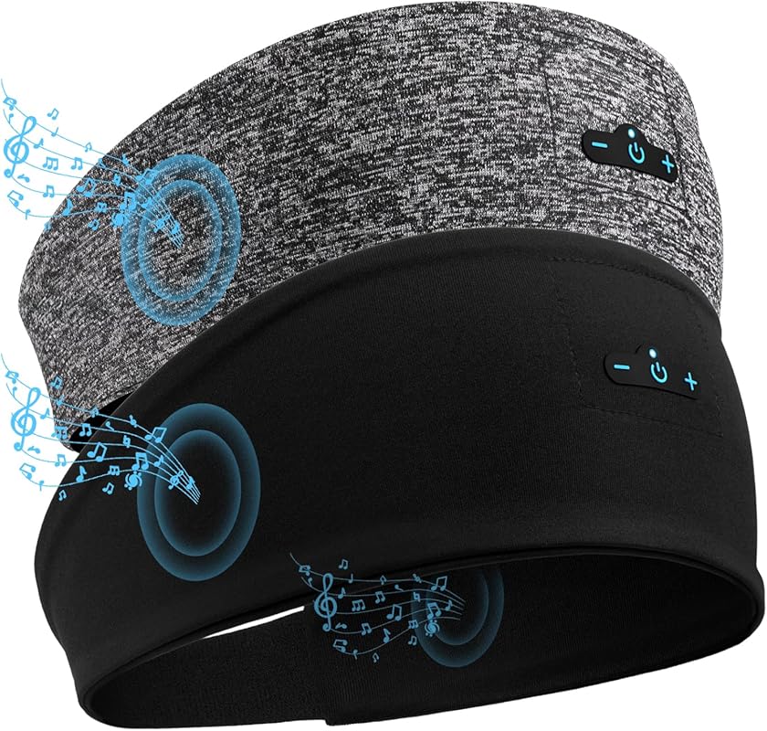 Sleep Headband Bluetooth Headphones – 2‑Pack for Side Sleepers, 17 h P