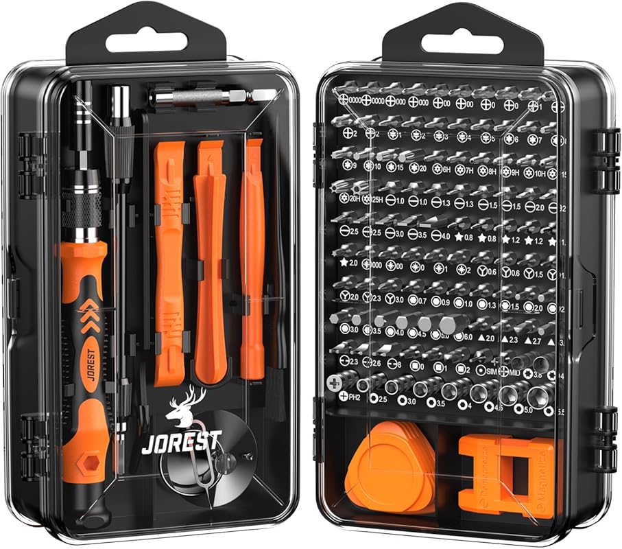 JOREST 117-in-1 Screwdriver Set with Torx and Tri‑wing Bits for Comput