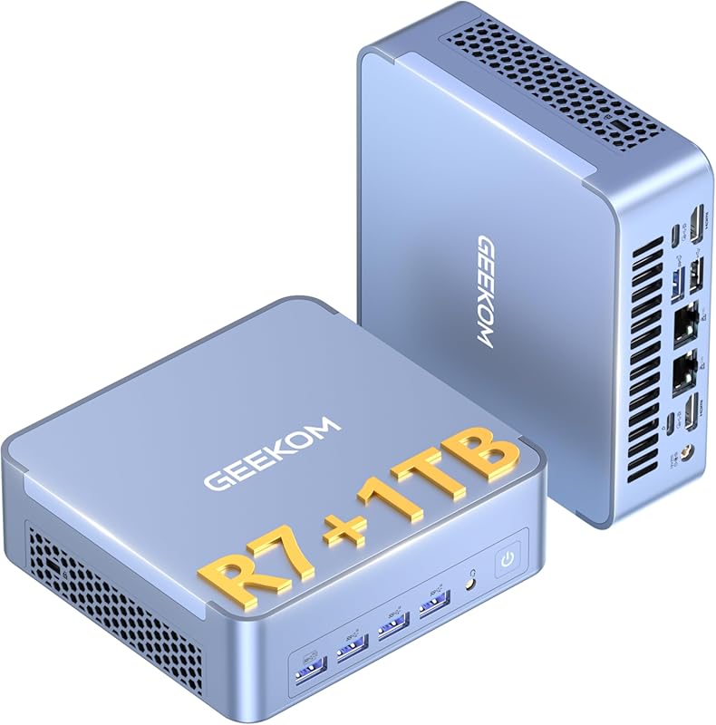 GEEKOM AX8 Max PC, AMD Ryzen 7 8745HS, 1 TB SSD, 16 GB DDR5