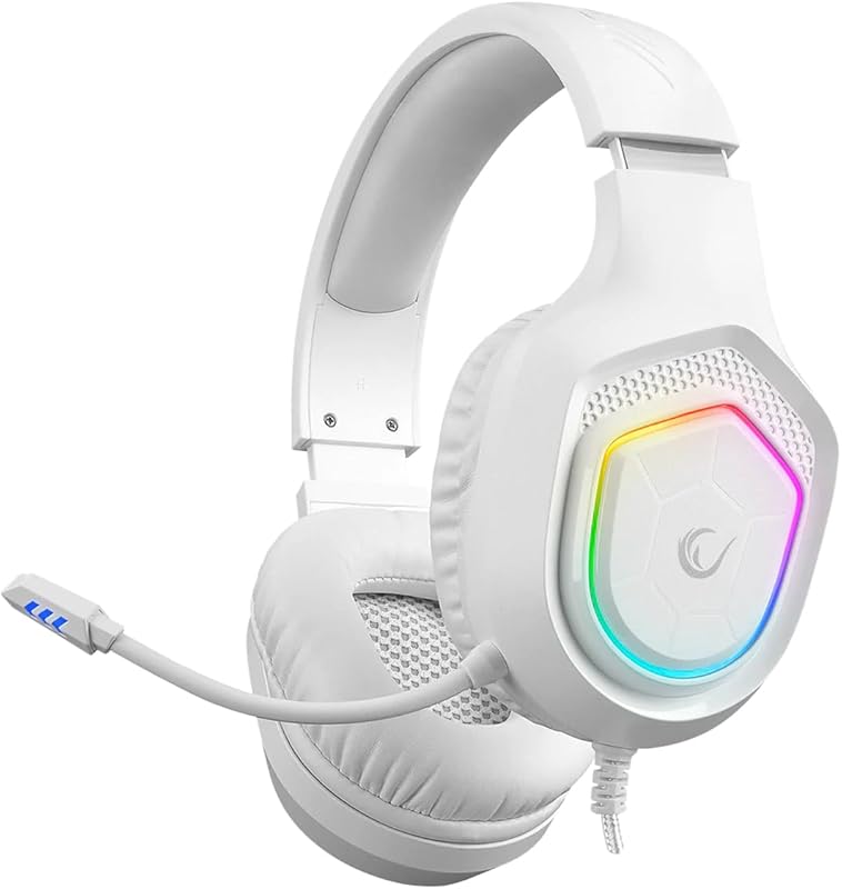 Rampage RM‑K90 Wired Gaming Headset with RGB Lighting, 50mm Drivers, N