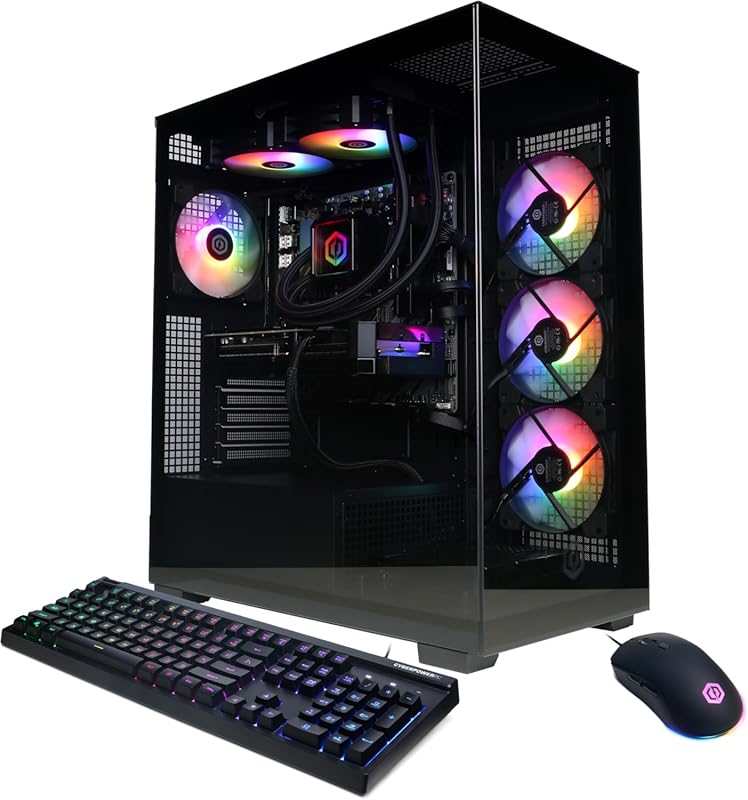 CyberPowerPC Gamer Xtreme Desktop, AMD Ryzen 9 9900X 4.4 GHz, RTX 5070