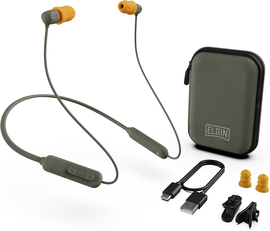 Elgin Discord Gen 3 Bluetooth Earplug Earbuds – OSHA‑Compliant, 31dB N