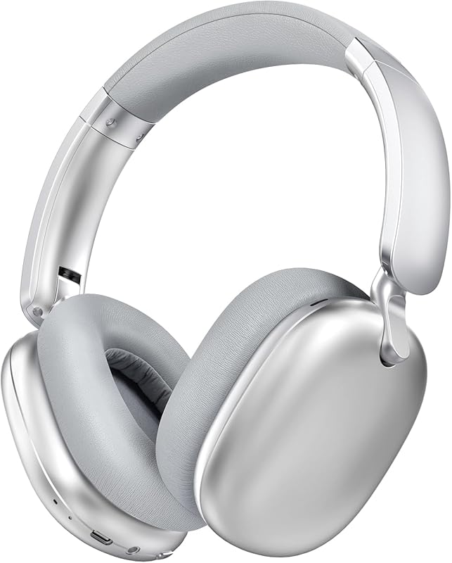 C6 Active Noise Cancelling Over‑Ear Headphones, Wireless Bluetooth, 60