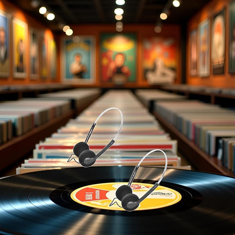 Retro‑Style 2‑Pack On‑Ear Wired Stereo Headphones