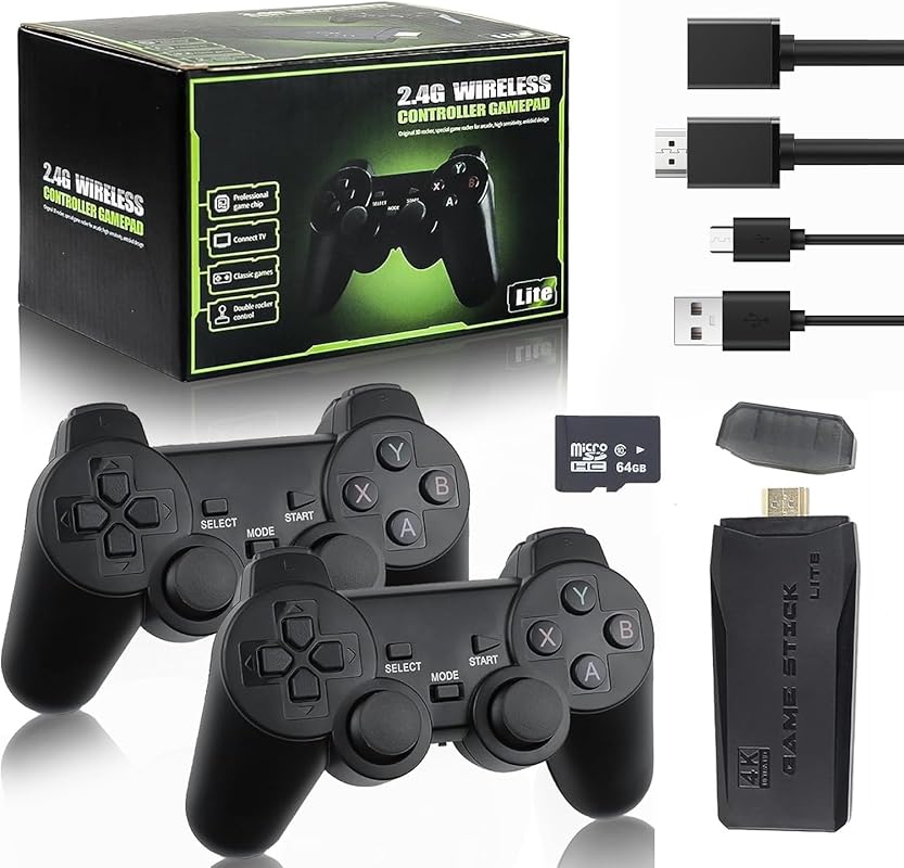M8 Retro Gaming Console Pro Stick 40,000+ Games, 23 Emulators, Dual Wi