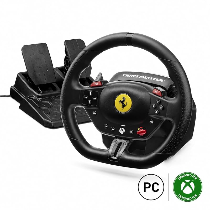 Thrustmaster T98 Ferrari‑Licensed Racing Wheel & Pedal Set – Xbox Seri