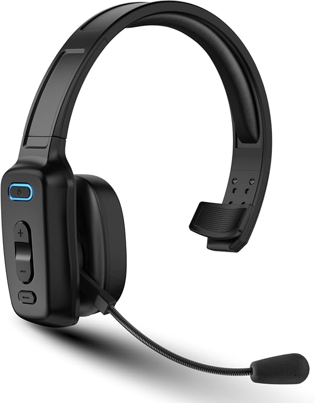 V5.2 Bluetooth Over‑Head Headset with AI Noise Cancelling, 60‑Hour Bat