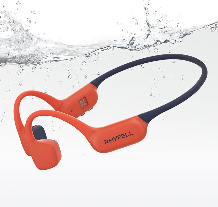 PSIER Women’s Bone Conduction Swimming Headphones, IP68 Waterproof, Bl