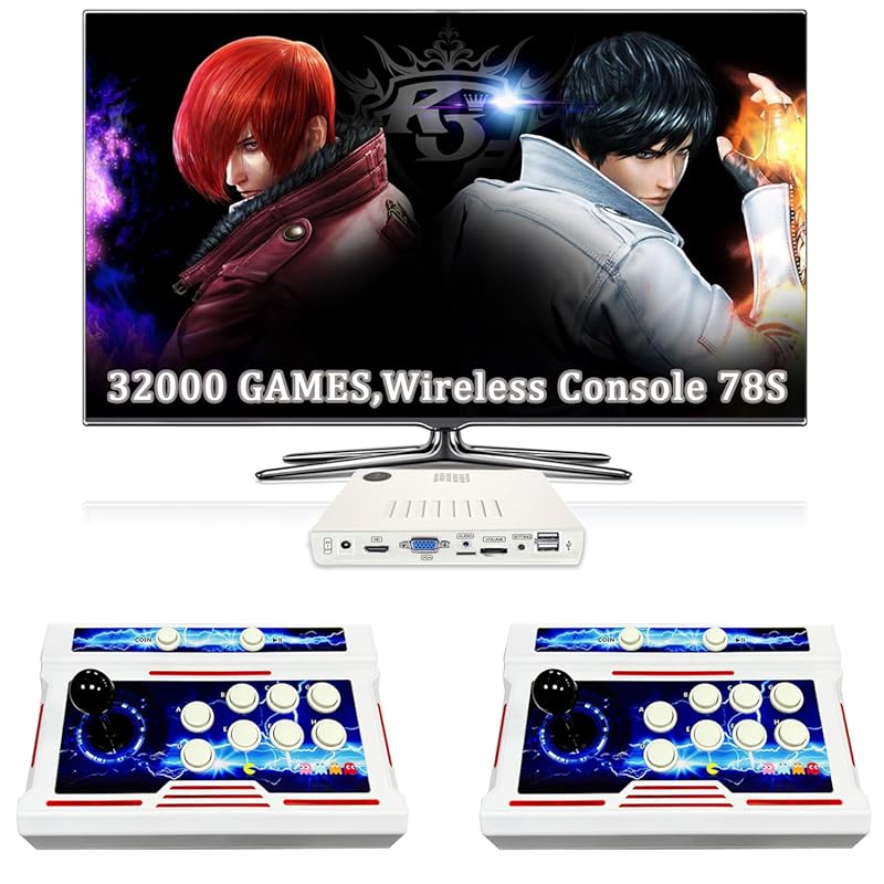 RegiisJoy 78S Wireless Pandora Box – 32,000 Games, Bluetooth for PC/Pr