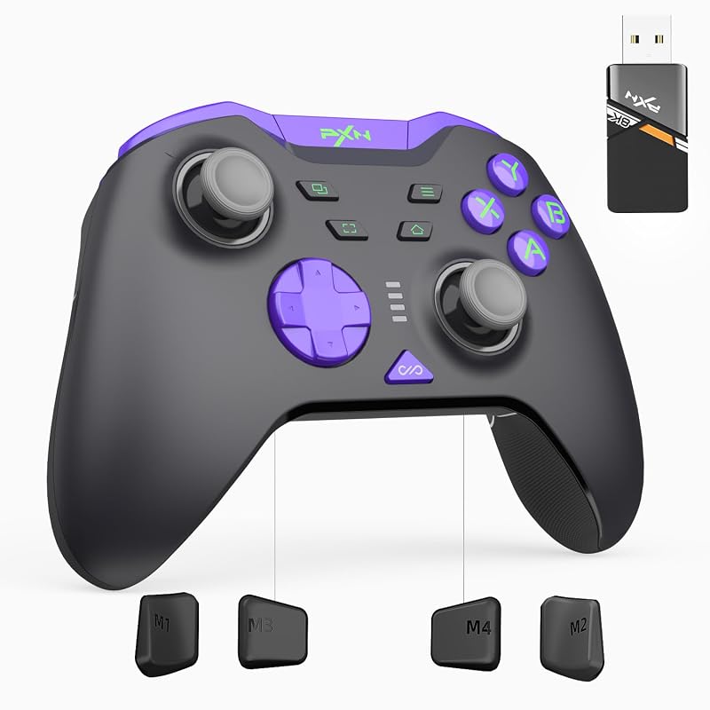 PXN P5 8K Wireless Gaming Controller for PC, Switch, Android, iOS with