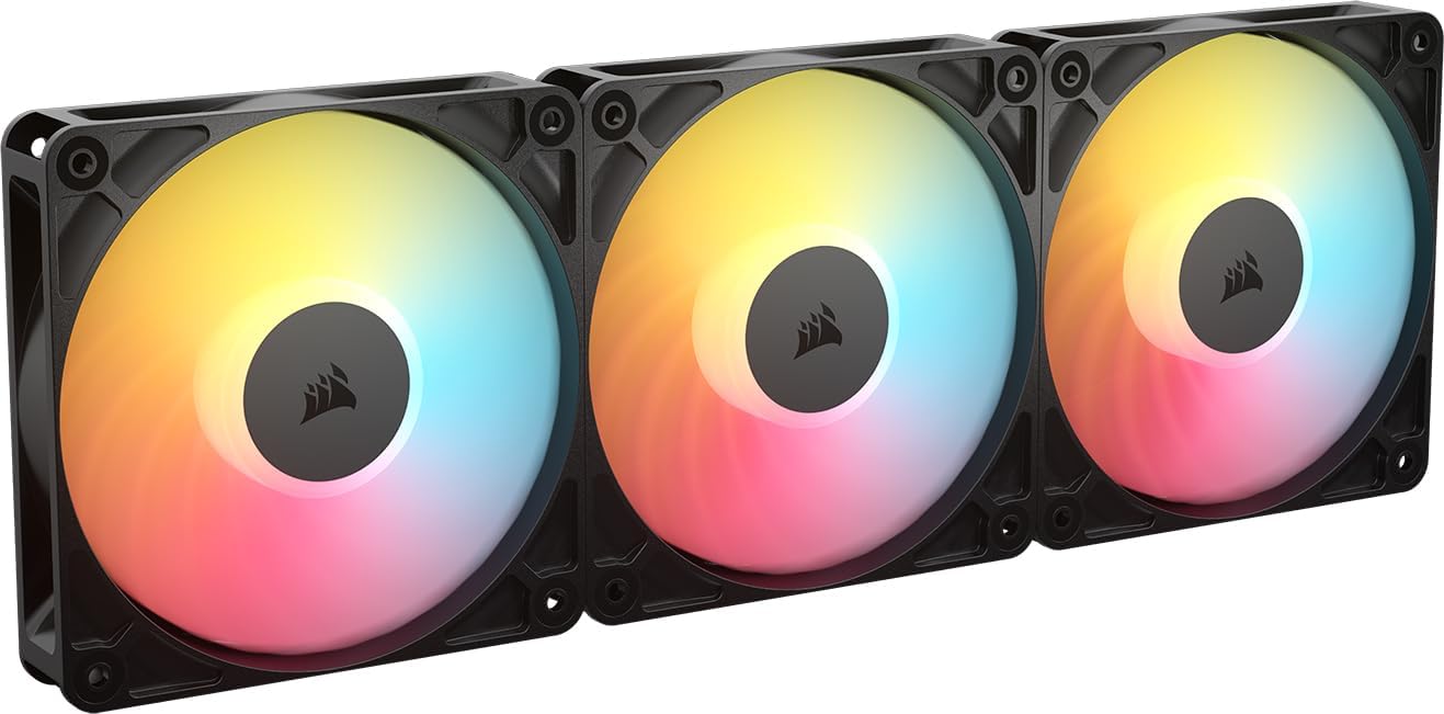 Corsair RS120‑R ARGB 120mm PWM Reverse Fan – Reverse Rotor, +5V ARGB 8