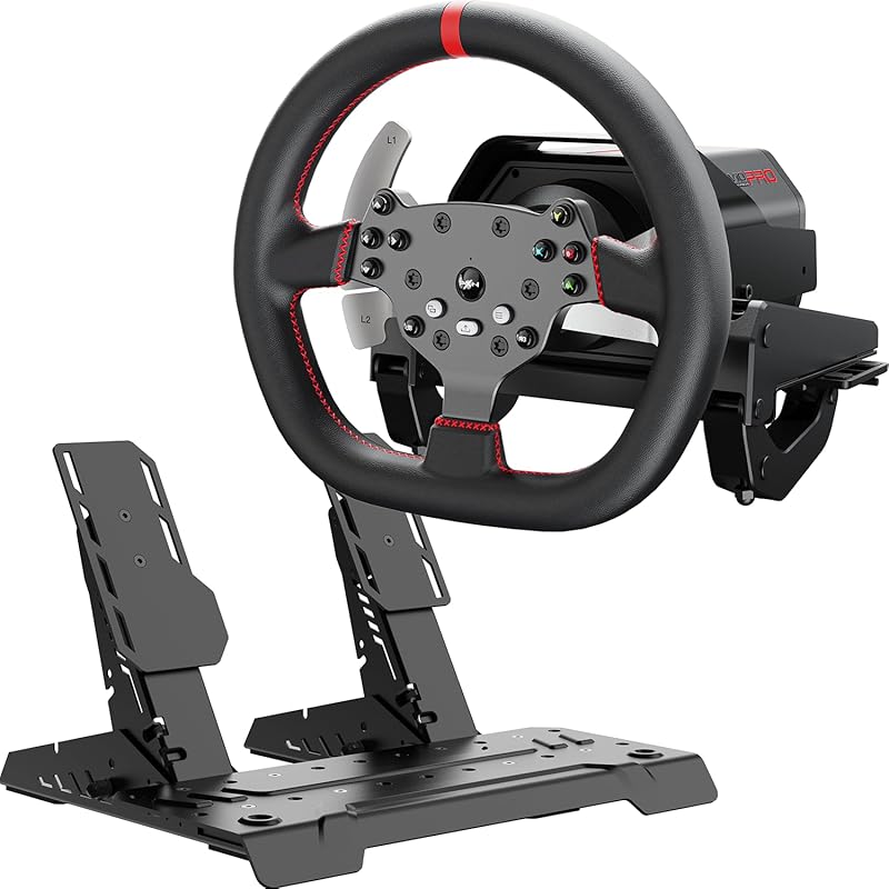 PXN V10 Ultra Direct Drive Wheel, 3.2Nm Force Feedback, Metal Pedals, 