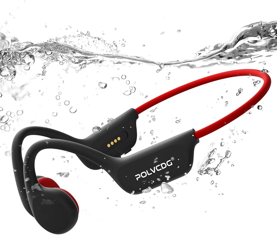 IPX8 Waterproof Swimming Headphones – 32 GB Memory Bone Conduction Ope