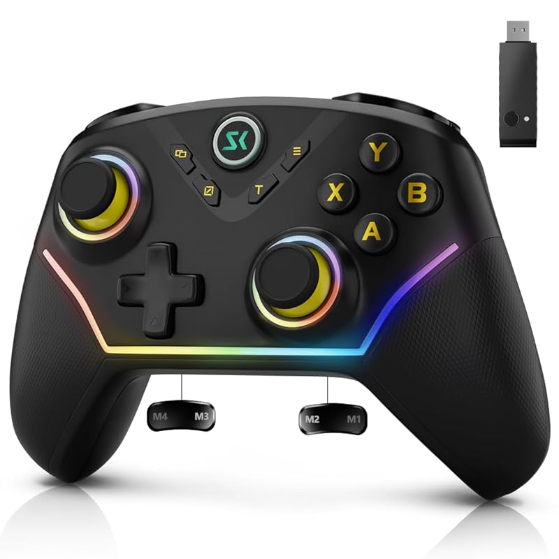 Multi‑Platform Wireless Gaming Controller – 2.4 GHz Adapter, Hall Joys