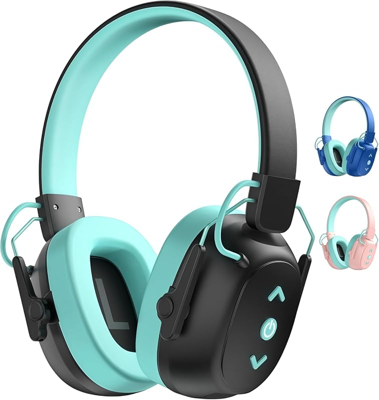 Sensory Bluetooth Ear Muffs – 29 dB SNR Noise Reduction, 80 h Playtime