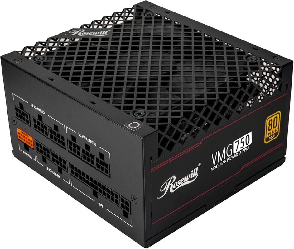 Rosewill VMG 750W 80+ Gold Fully Modular Power Supply – ATX 3.0/3.1 Co