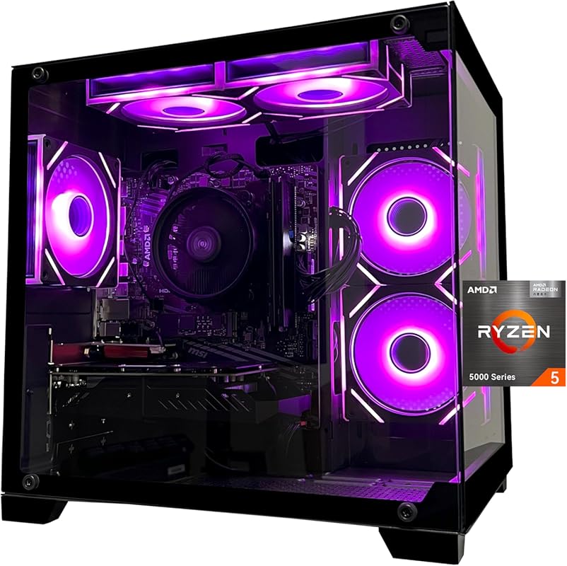 SKYESEV Gaming Desktop: AMD Ryzen 5 5600, RTX 3050 6GB, 32GB DDR4, 1TB