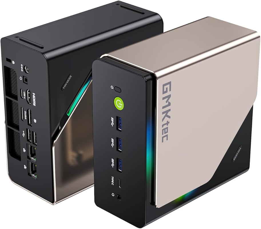 GMKtec AI Ultra 9 Mini PC, AMD 285H (Turbo 5.4 GHz), 64 GB DDR5, 1 TB