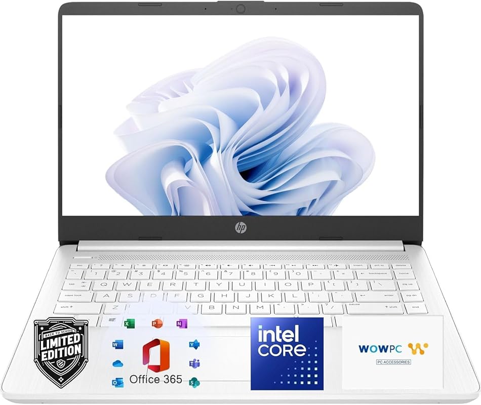 HP Everyday Slim Laptop 2026 Edition 256GB SSD Microsoft Office 365 In