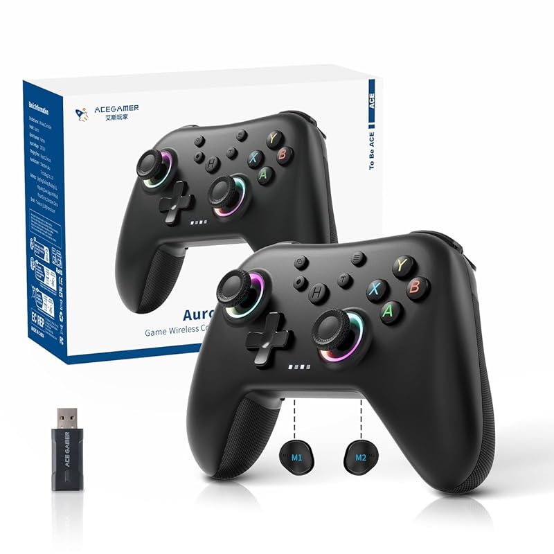 AceGamer Aurora II 2.4G Wireless Bluetooth Controller for PC Android S
