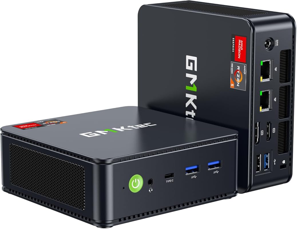 GMKtec M6 Ultra Mini Gaming PC, Ryzen 7 6400HS, 16GB DDR5, 512GB NVMe