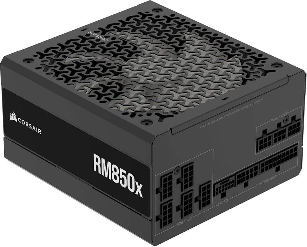 CORSAIR RM850x ATX 3.1 PCIe 5.1 Ready Fully Modular 850W Low-Noise Pow