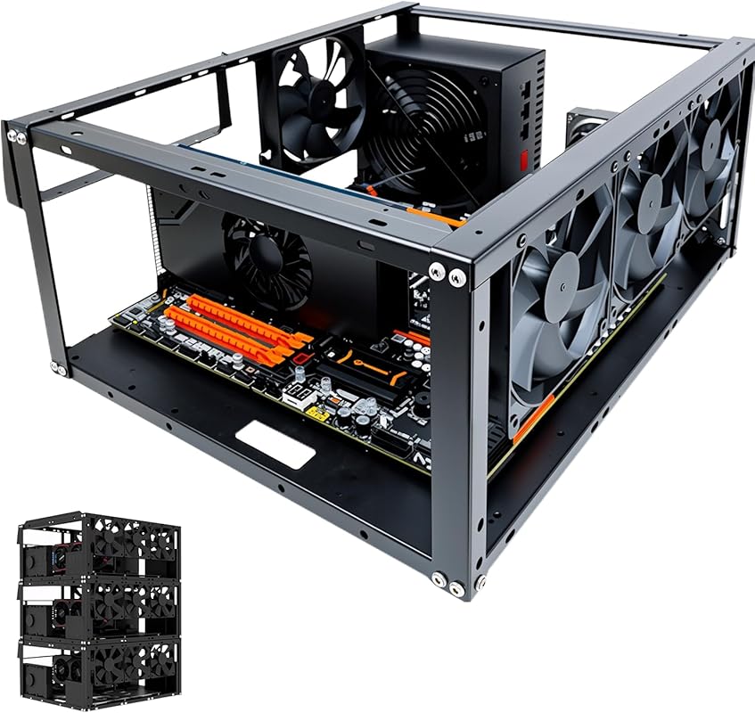 Open‑Air PC Test Bench – Stackable DIY Frame