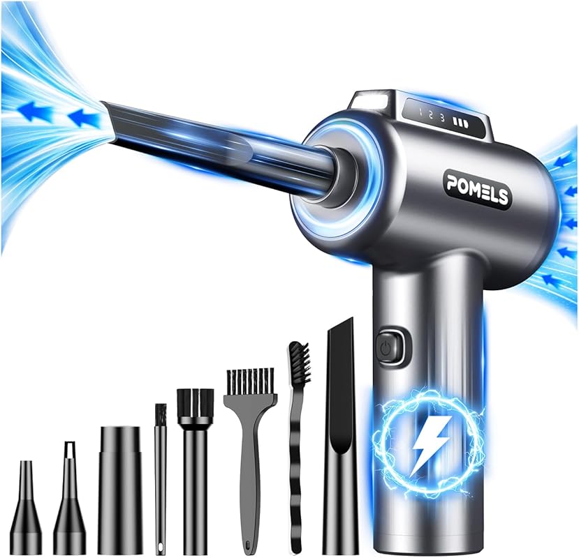Ultra‑Powerful 110,000 RPM Electric Air Duster with LED – 3‑Speed Adju