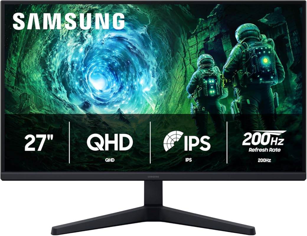 Samsung Odyssey G5 27‑Inch Monitor – QHD 1440p, 200Hz IPS, HDR10, AMD 