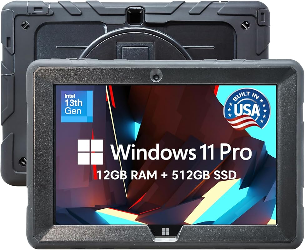 Fusion5 Rugged 10.1‑inch Windows 11 Pro Tablet – 13th‑Gen Intel, 12 GB