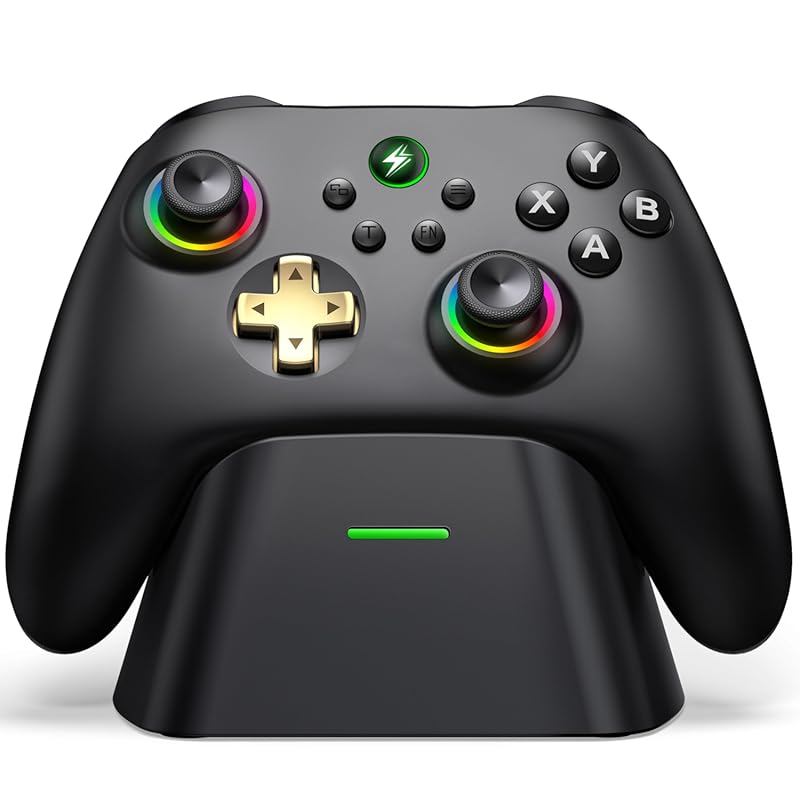 Wireless PC Gaming Controller with Hall‑Effect Joystick, No‑Drift 2.4 