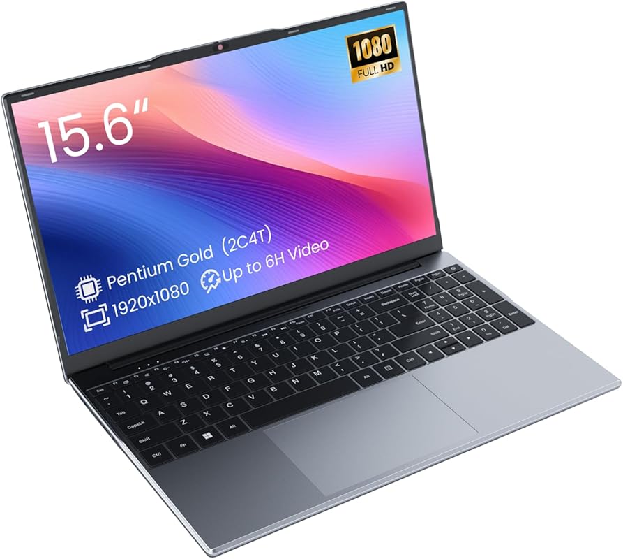Phatom 15.6 FHD Laptop Windows 11, Pentium Gold, 4GB RAM, 128GB SSD,