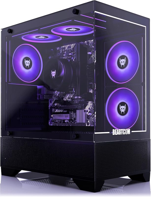 BEASTCOM Q3 Gaming PC – AMD Ryzen 5 5600GT, 16 GB RAM, 4K Vega Graphic