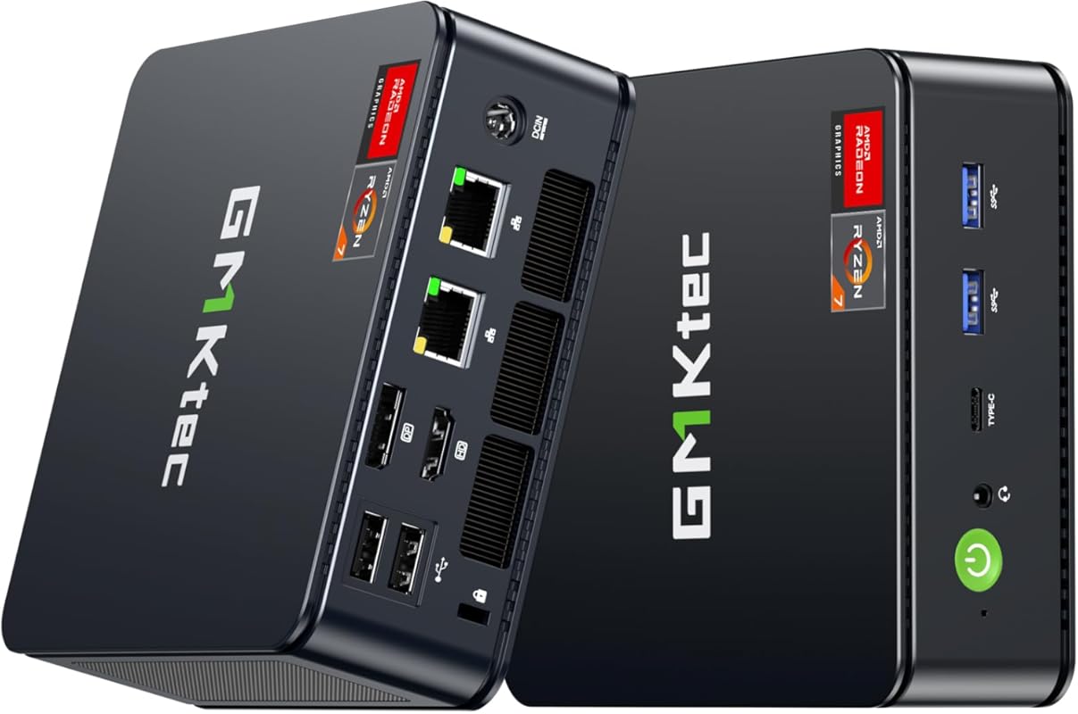 GMKtec M5 Ultra Mini Gaming PC, Ryzen 7 7730U, 32 GB DDR5, 512 GB SSD,