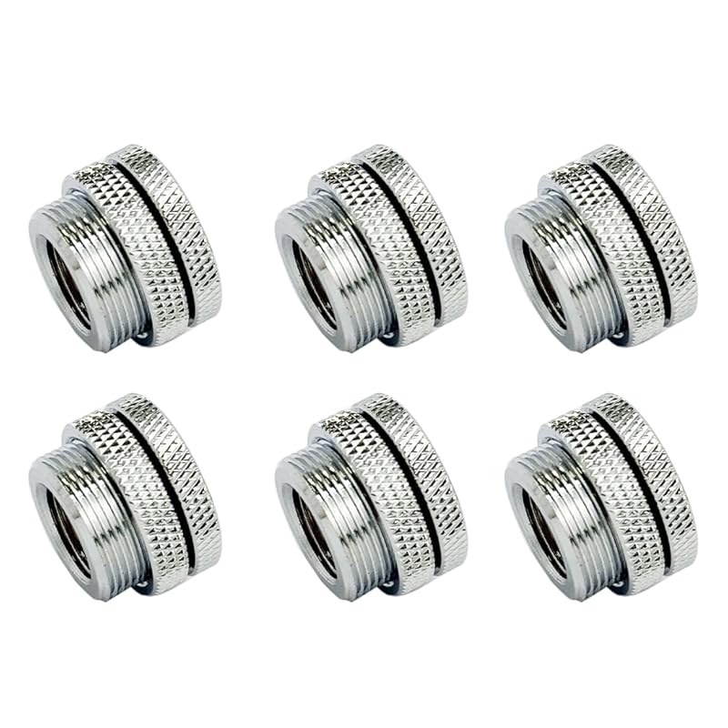 dracaena.io 6‑Pack G1/4 Pass‑Through Brass Fittings