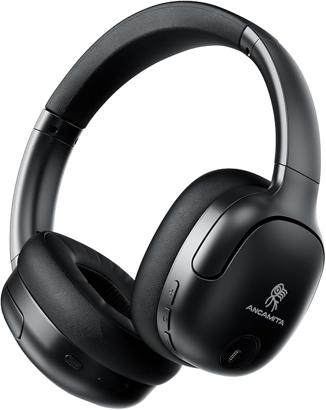 Hybrid Active Noise‑Cancelling Over‑Ear Headphones, 50 Hours Playtime,