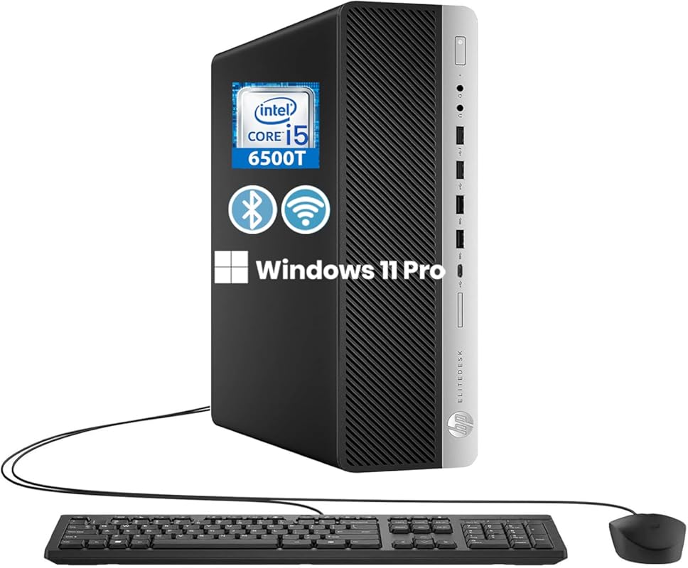 HP EliteDesk 800 G3 SFF – i5‑6500T, 8 GB RAM, 256 GB SSD