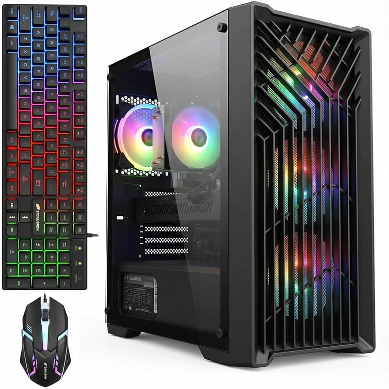 STGAubron Gaming PC with Intel i7, RTX 3050, 32 GB RAM