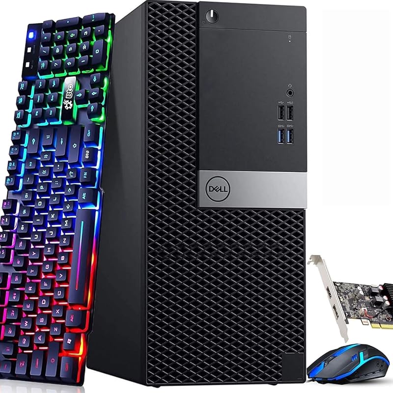 Dell Gaming Tower Desktop PC with Intel Core i5‑7500 3.4 GHz, 16 GB DD