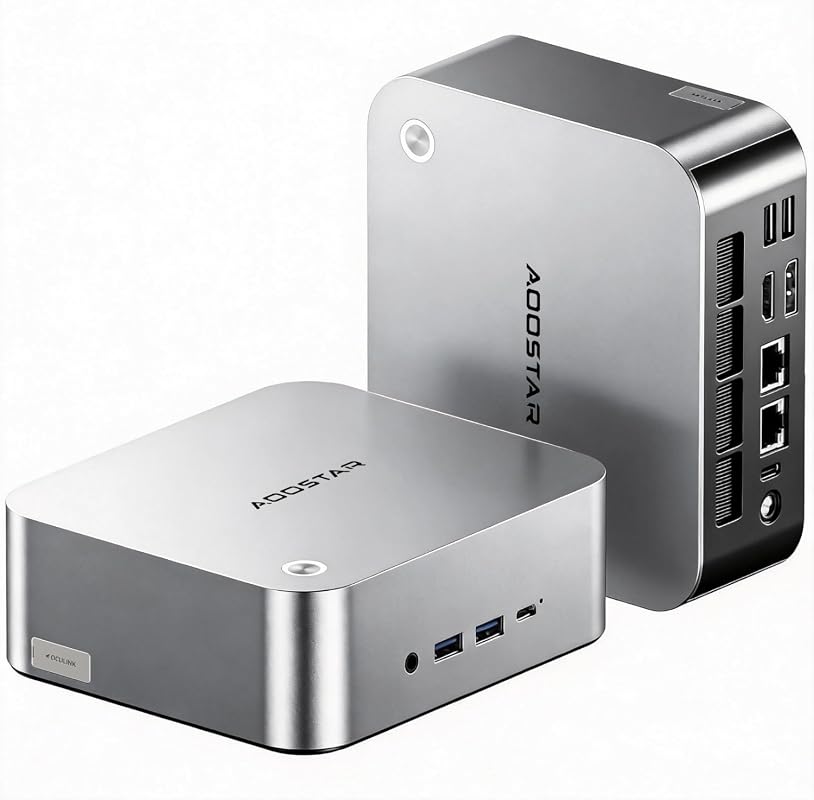 AOOSTAR MACO Mini PC with AMD R7 6850H, 24GB LPDDR5 RAM, Triple M.2 Sl